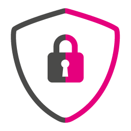 Security line grey magenta256x256 line10px
