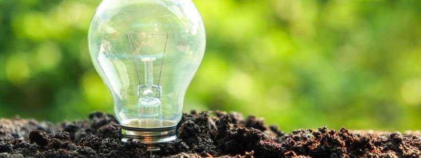 Header sustainability lightbulb